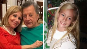 Palito Ortega y Evangelina Salazar recibieron la visita de Matilda, la hija de Luciana Salazar: "Una noche inolvidable"