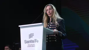 Karina Milei reapareció en Rosario con un discurso por el RIGI: “Acá tienen que ganar todos”