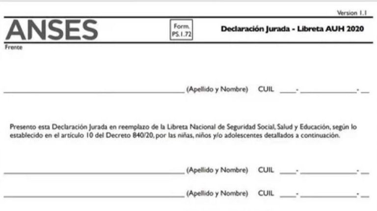 Complemento de AUH. 20210825