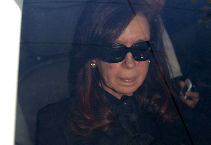 Cristina Kirchner también visitó el Sanatorio Otamendi.