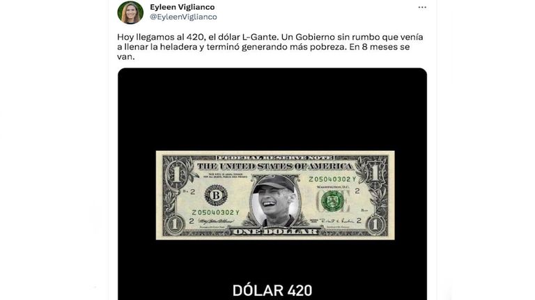 Memes del dólar blue a $420 20230418
