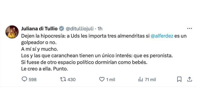 Tuits contra Alberto Fernández 20240806