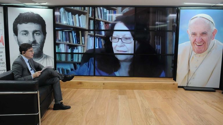 Maristella Svampa, en la entrevista con Jorge Fontevecchia.