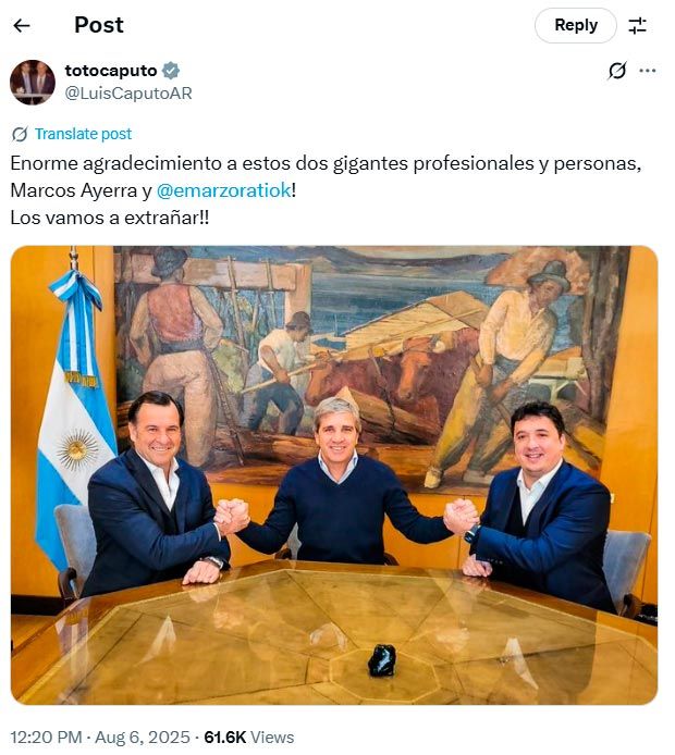 X Luis Caputo