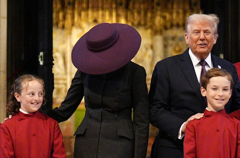Melania Trump en el Castillo de Windsor este 17 de septiembre