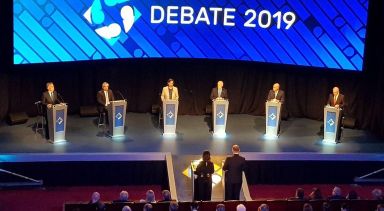 invitados y colaboradores en el debate presidencial2_g 20191020