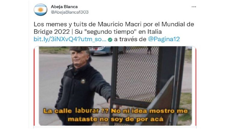 Tuit Macri Bridge 20220329