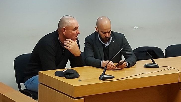 Fabio Moli, en la previa antes de escuchar la sentencia.