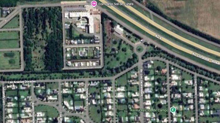 El hotel Sol de Funes, centro de la polémica con Vialidad Nacional, se encuentra a la vera de la Autopista Rosario-Córdoba