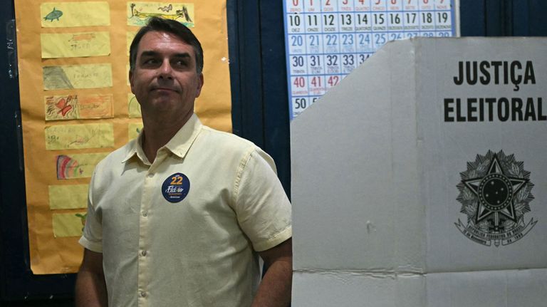Simpatizantes de Flavio Bolsonaro