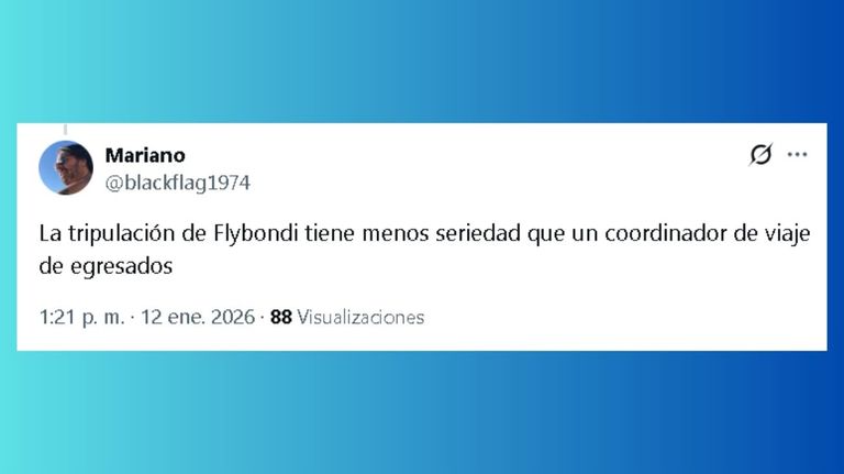 Tuit demora de Flybondi
