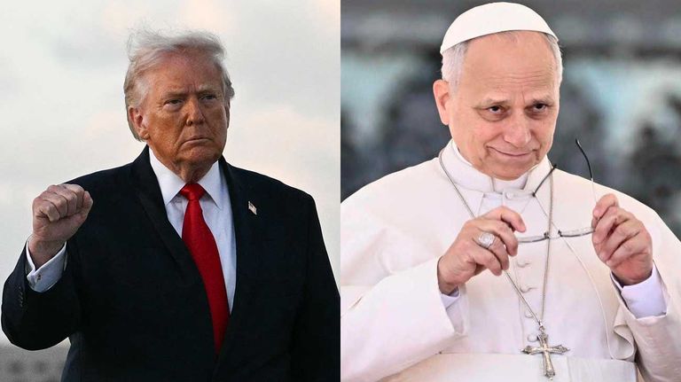 Donald Trump y el Papa León XIV 13042026