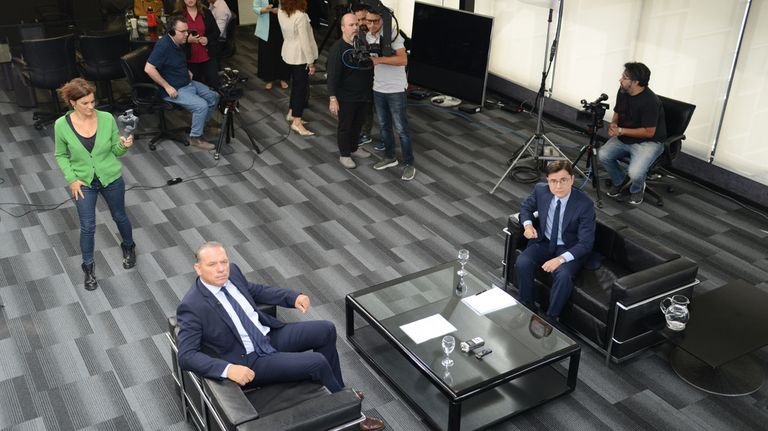 Sergio Berni, en la entrevista con Jorge Fontevecchia.