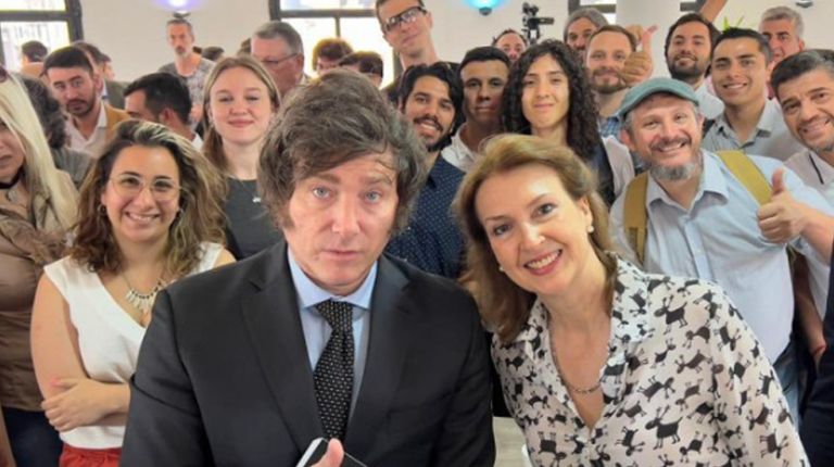 Javier Milei y Diana Mondino 20231101