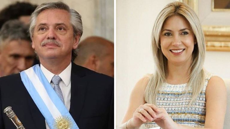 Fabiola Yañez y Alberto Fernández