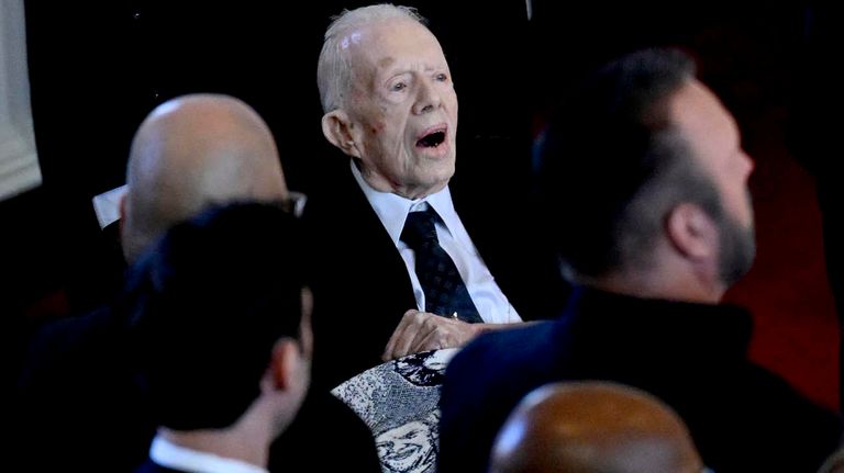 Supe que alguien me quería, Jimmy Carter, de 99 años, encabezó el funeral de su esposa Rosalynn 20231128