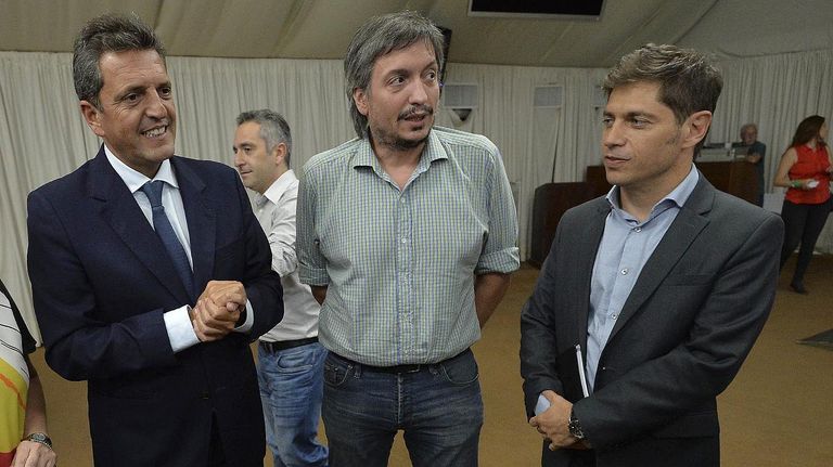 Sergio Massa Axel Kicillof Máximo Kirchner 20210517