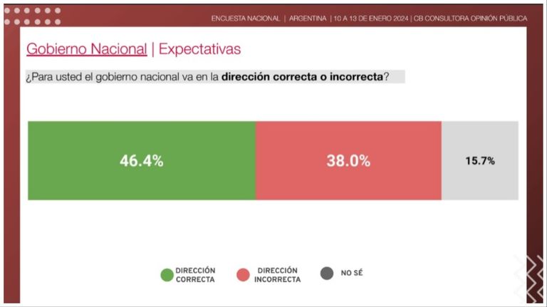 encuesta milei 16012024