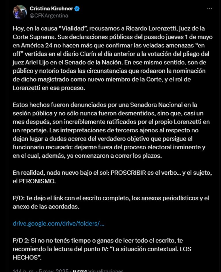 Cristina Kirchner