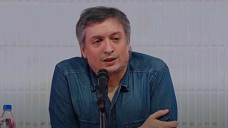 Máximo Kirchner encabezó un acto de la UOM en Avellaneda.