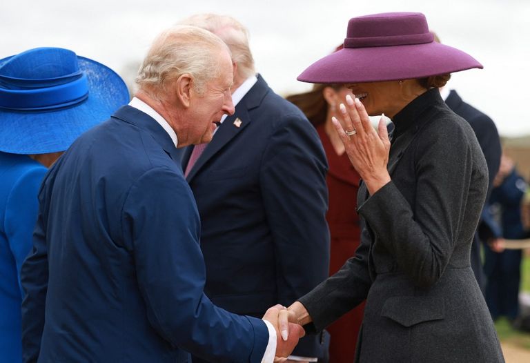 Melania Trump en el Castillo de Windsor este 17 de septiembre