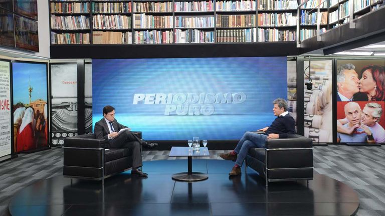 El doctor Facundo Manes, en la entrevista con Jorge Fontevecchia.