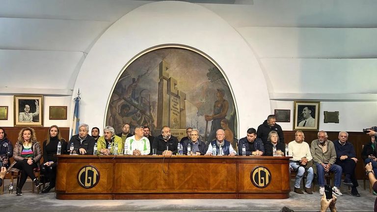 Conferencia de prensa de la CGT