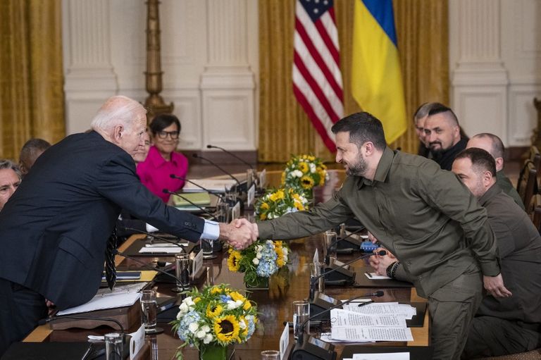 Joe Biden y Volodimir Zelenski 20230922