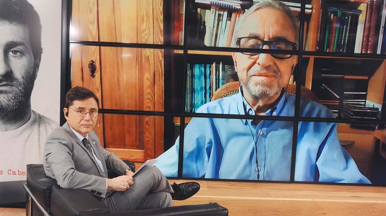 Pedro Cahn, en la entrevista con Jorge Fontevecchia.