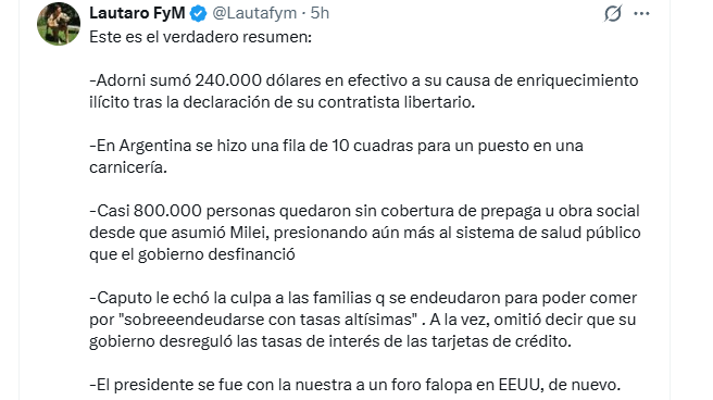 Respuestas en X al