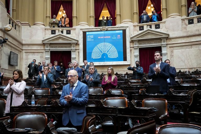Sesión en Diputados