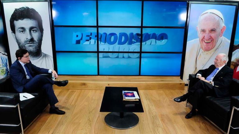 Carlos Corach, en la entrevista con Jorge Fontevecchia.