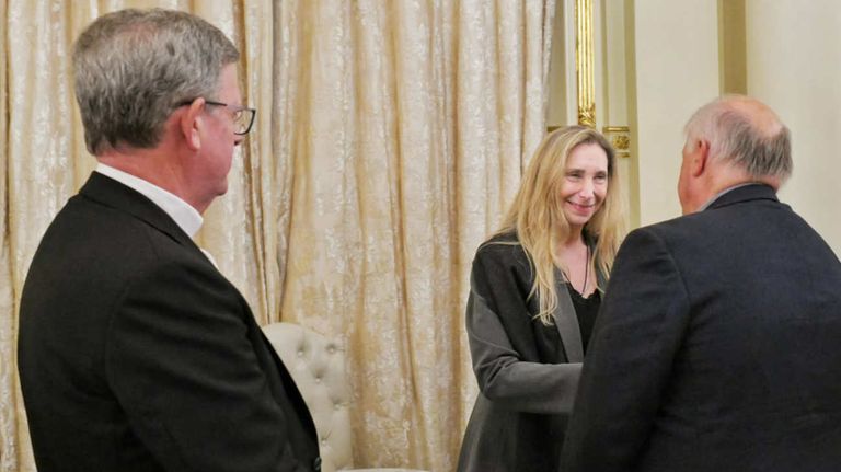 Karina Milei y la Iglesia se reunieron por la visita del papa León XIV