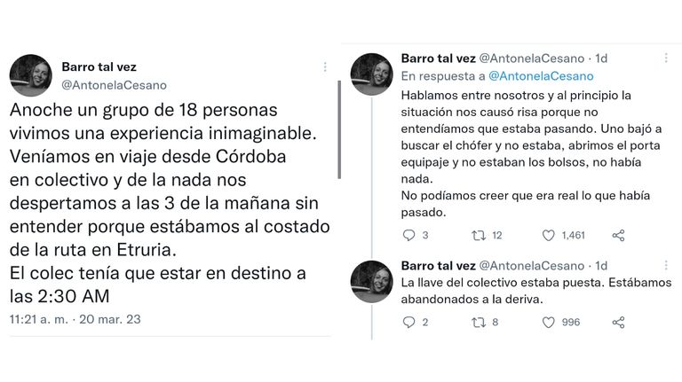Un micro dejó a 18 pasajeros olvidados al costado de la ruta