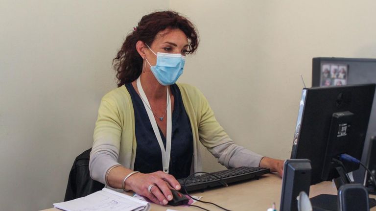 Allison Gebell, integrante del Cupo Trans en el Hospital Laura Bonaparte. 