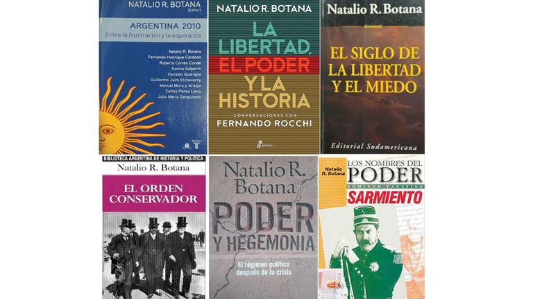 Los libros de Natalio Botana.