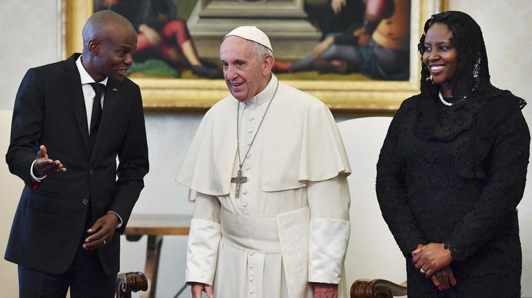 Jovenel Moïse con su esposa 20210707