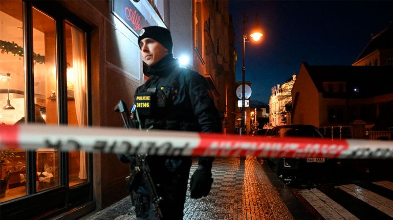 Tiroteo en Praga.