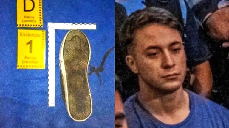 El acusado le dejó marcada la suela de la zapatilla en la cara a Fernando Báez Sosa