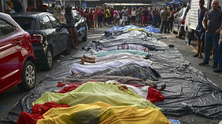 Rio de Janeiro muertos en las calles 29102025