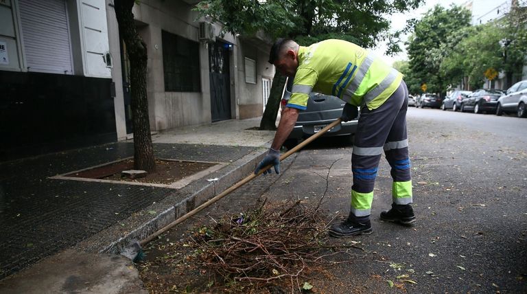 Tormenta en la ciudad de Buenos Aires