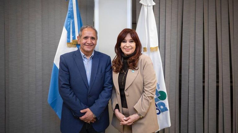 Sergio Palazzo y Cristina Kirchner