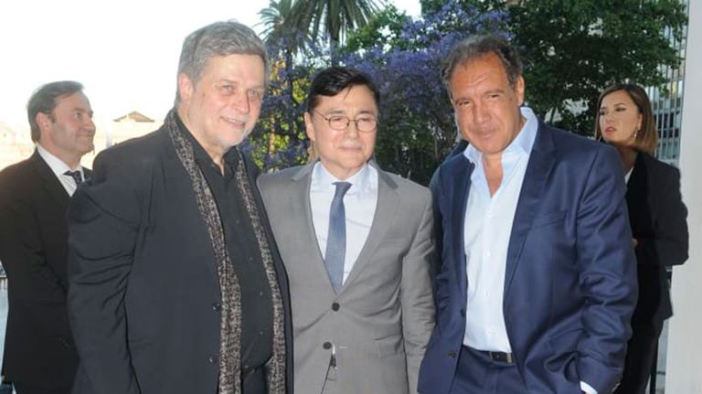 Jorge Fontevecchia, junto a Daniel Hadad.