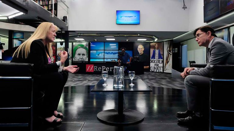 Margarita Stolbizer, en la entrevista con Jorge Fontevecchia.