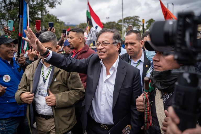 President-Elect Gustavo Petro Participates In Symbolic Ceremony With Indigenous Community