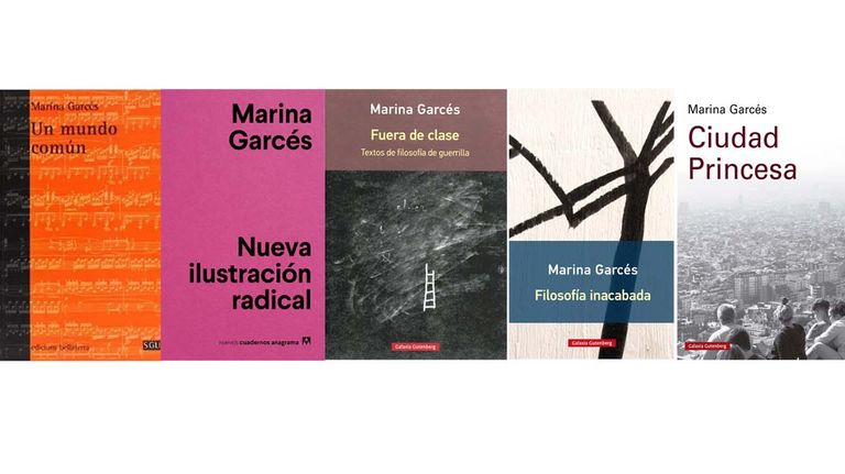 Libros de la filósofa Marina Garcés.