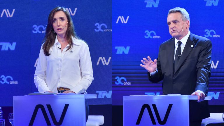 Agustín Rossi y Victoria Villarruel 20231107