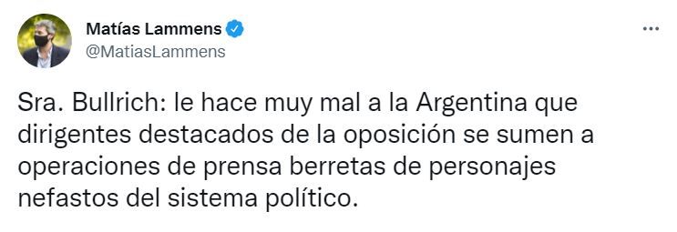 La respuesta de Lammens a Bullrich.