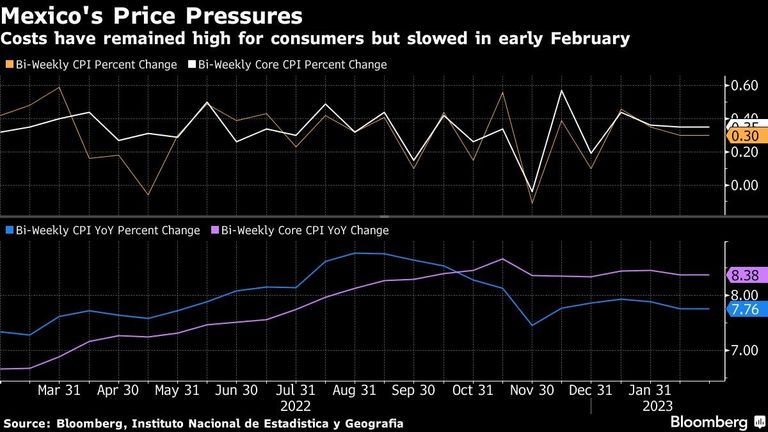 Mexico's Price Pressures | Costs have remained high for consumers but slowed in early February