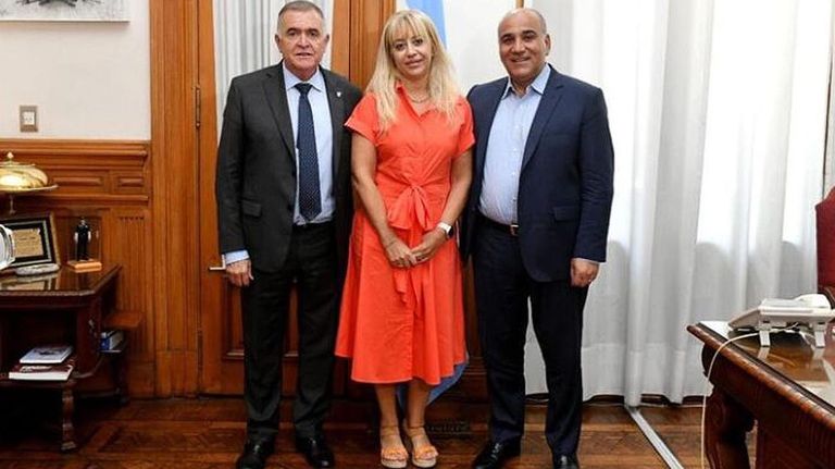 Rossana Chahla Juan Manzur y Osvaldo Jaldo